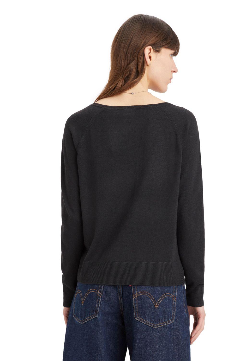 Sweater Mujer Cuello en V Negro Levis A8502-0001-1