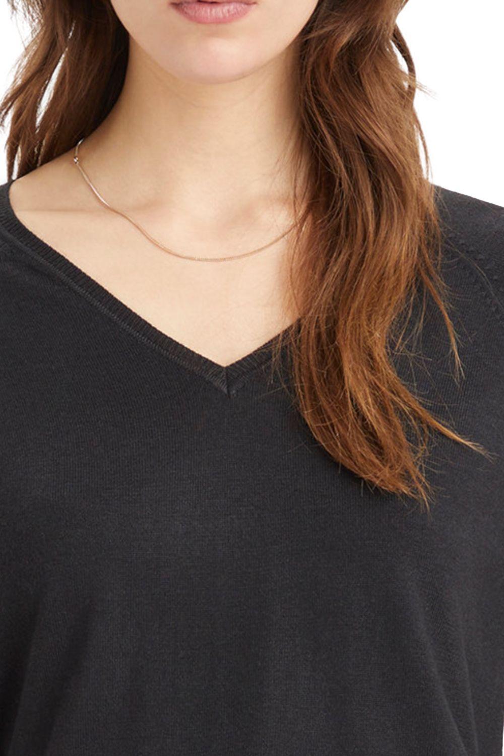 Sweater Mujer Cuello en V Negro Levis A8502-0001-2