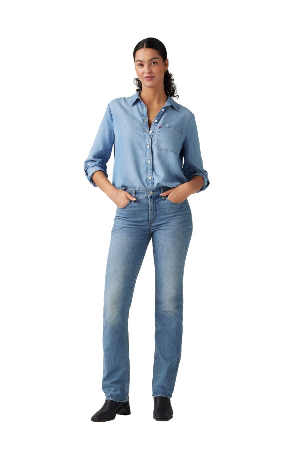 Jeans Mujer 314 Shaping Straight Azul Levis 19631-0272-3