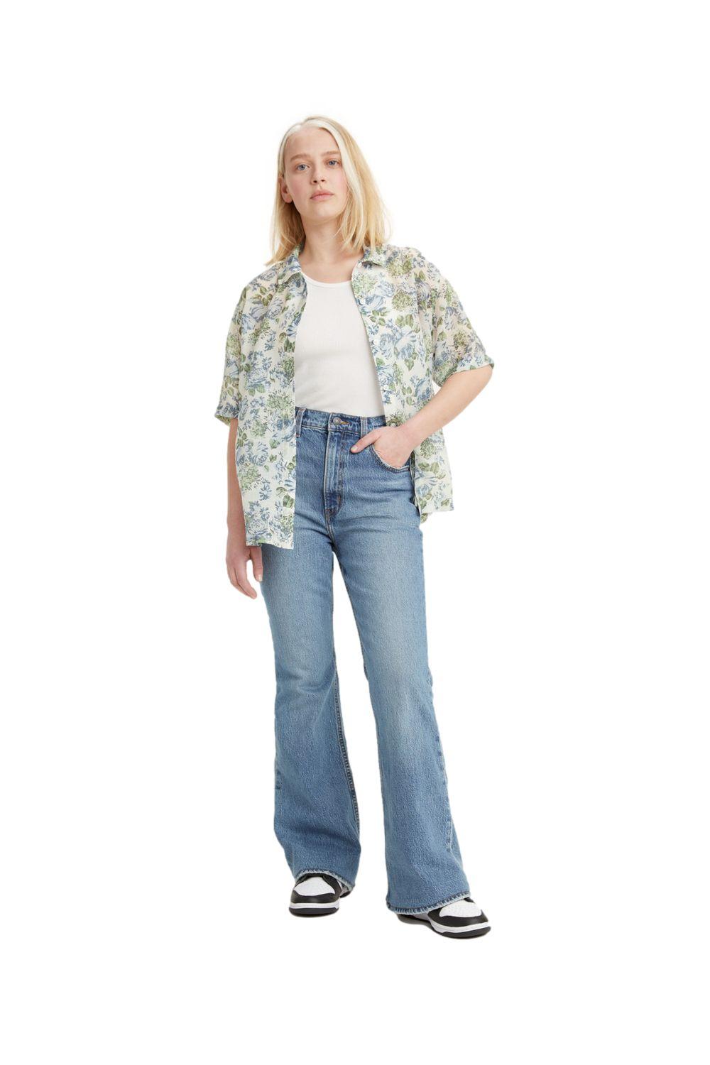 Jeans Mujer 70s High Flare Azul Levis A0899-0002-3