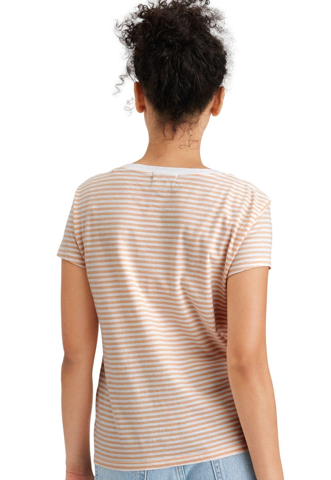 Polera Mujer Favorite V-Neck Slim Fit Khaki A1759-0036-2