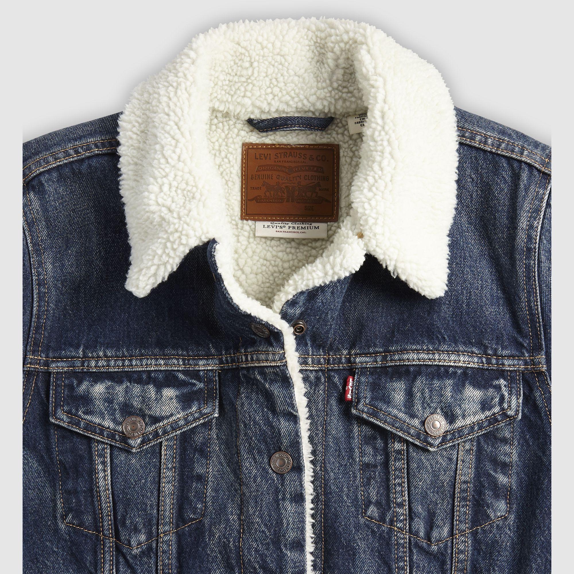Chaqueta Mujer Original Sherpa Trucker Azul Levis 36136-0063-4