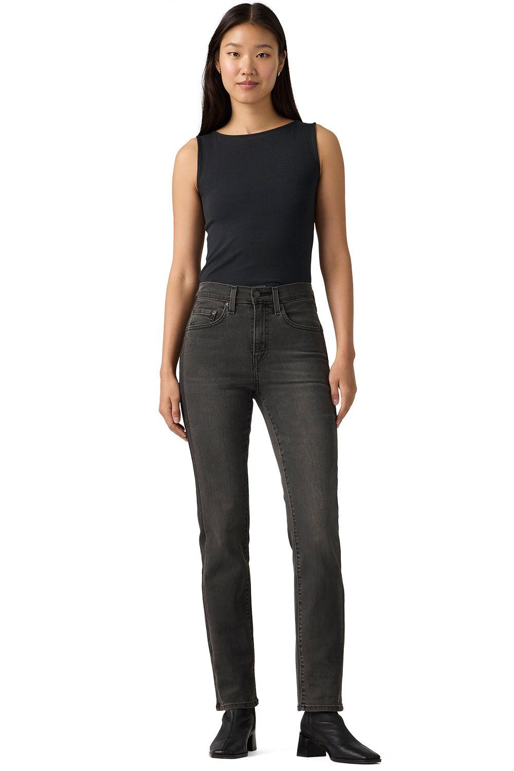 Jeans Mujer 724 High Rise Straight Negro Levis 18883-0458-3
