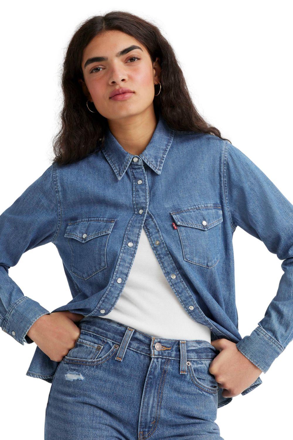 Camisa Mujer Iconic Western Azul Levis 16786-0017-2