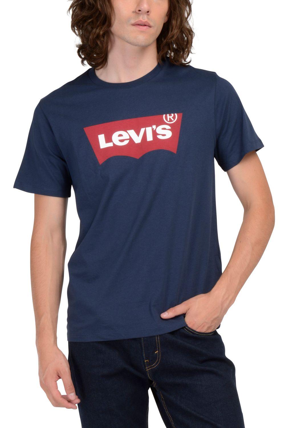 Polera Hombre Regular Fit Lisa Logo Azul Levis 17783-0139-0