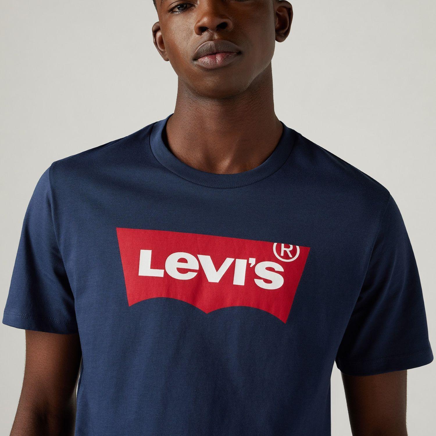 Polera Hombre Regular Fit Lisa Logo Azul Levis 17783-0139-3