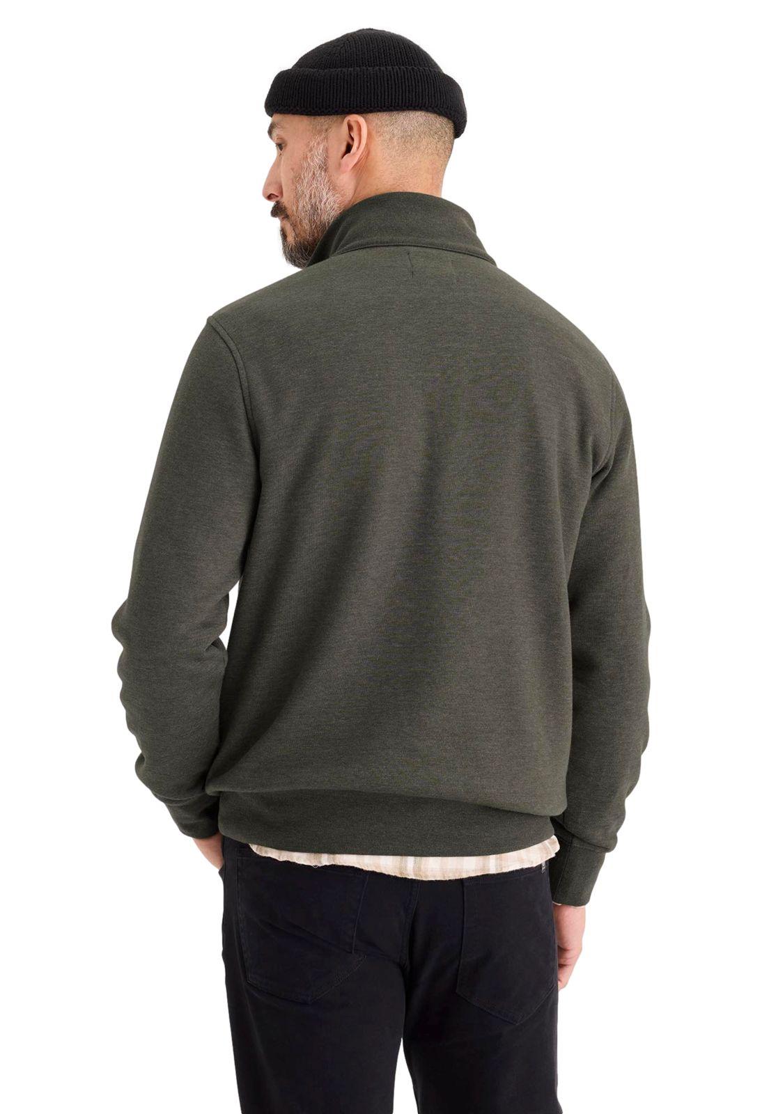 Sweater Hombre Quarter-Zip Fleece Regular Fit Verde A4165-0035-2