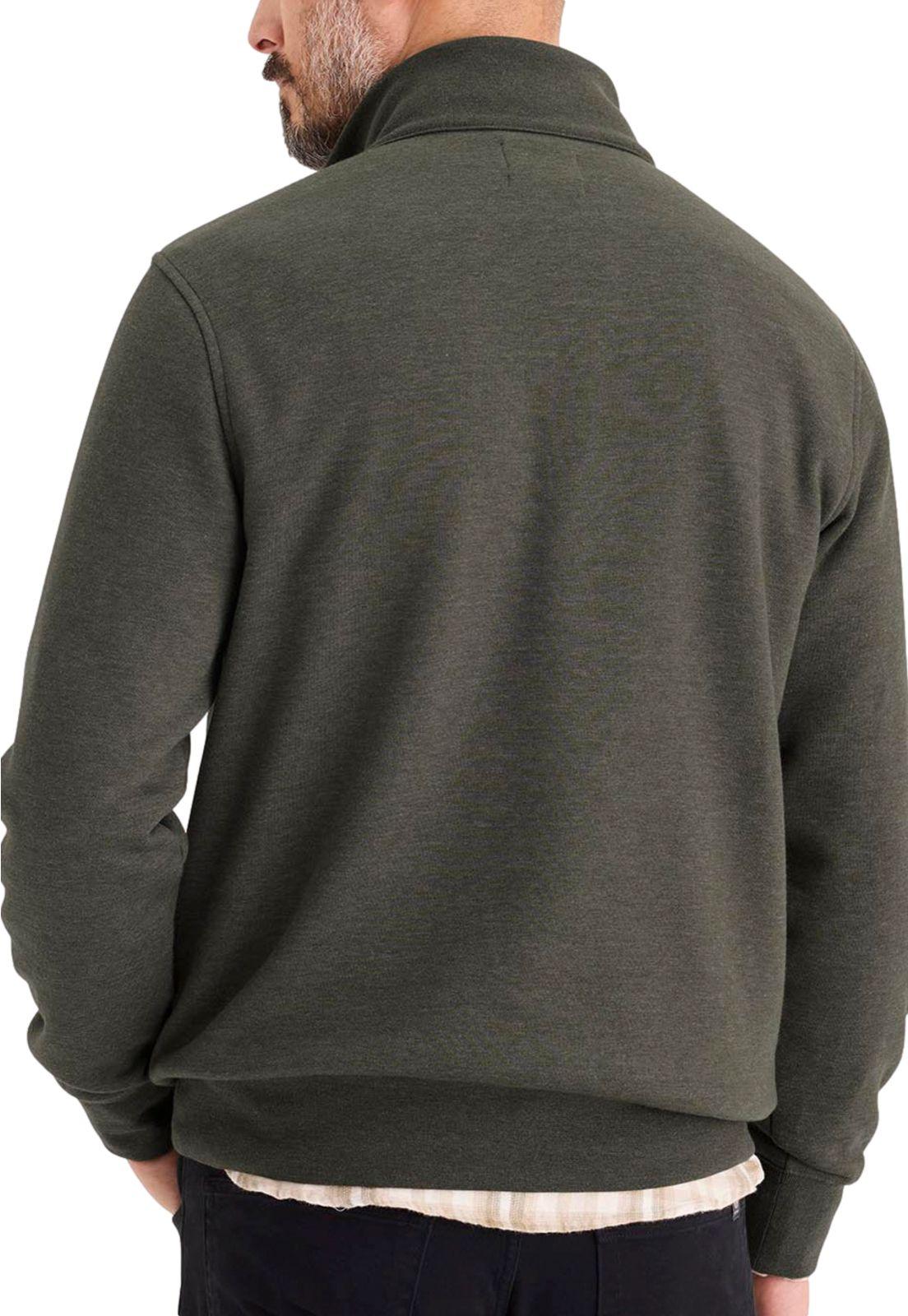 Sweater Hombre Quarter-Zip Fleece Regular Fit Verde A4165-0035-3