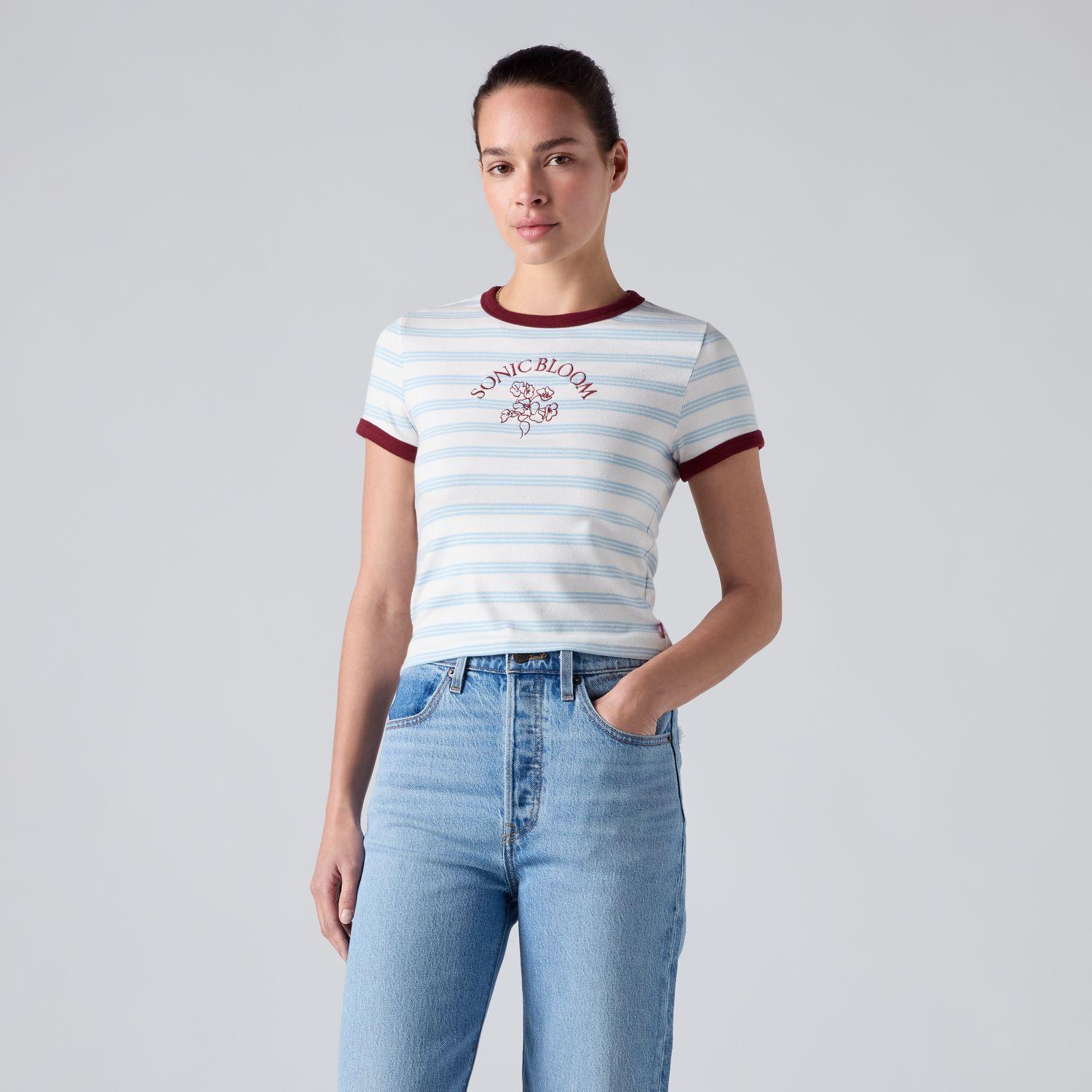 Polera Mujer Baby Ringer Multicolor Levis 008A1-0012-0