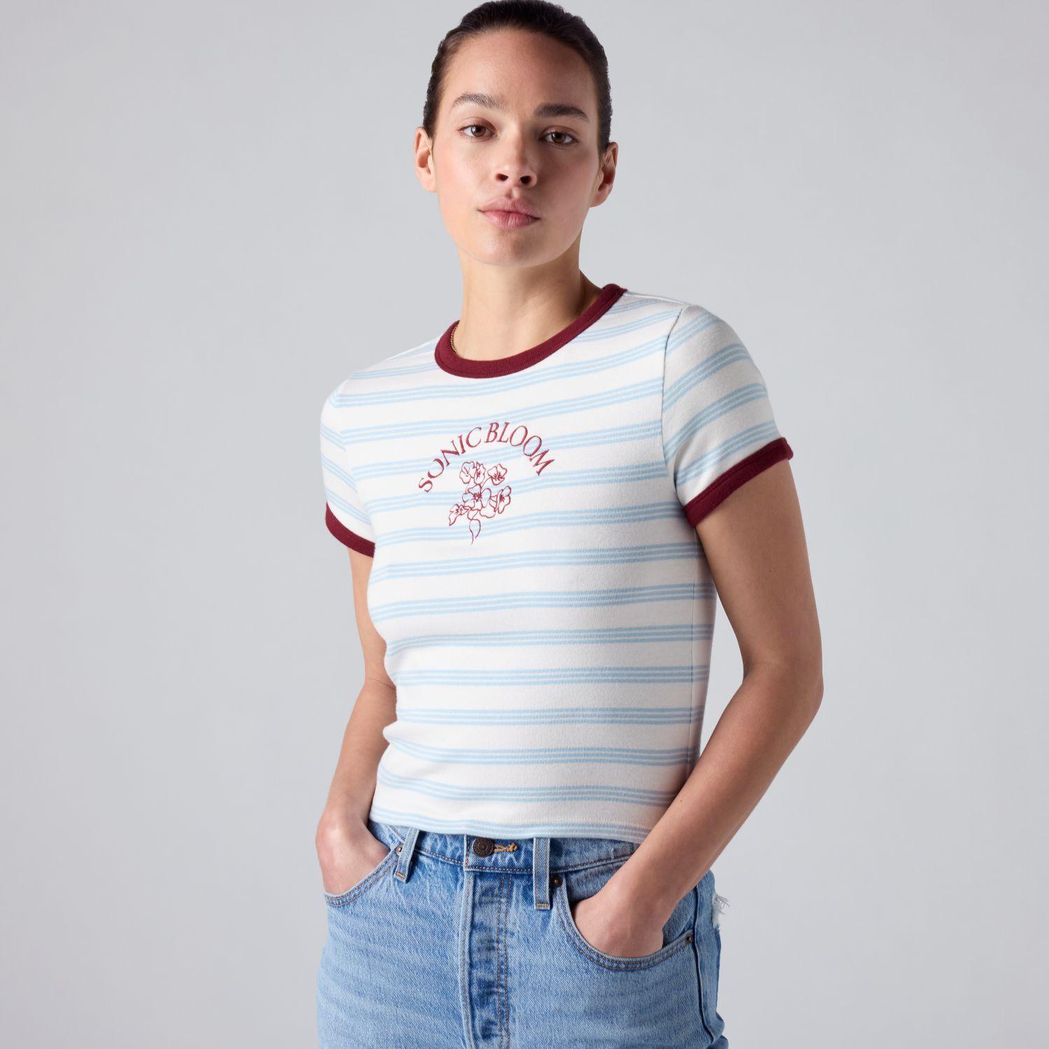 Polera Mujer Baby Ringer Multicolor Levis 008A1-0012-2