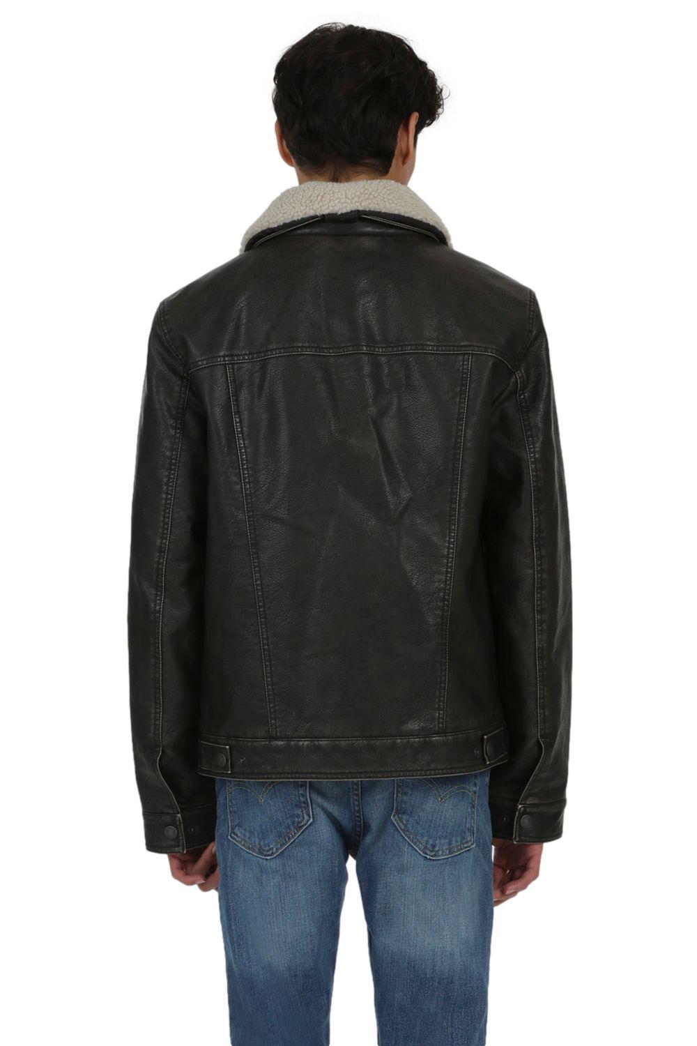 Chaqueta Hombre Trucker Cuello Sherpa Café Levis 59491-0197-1