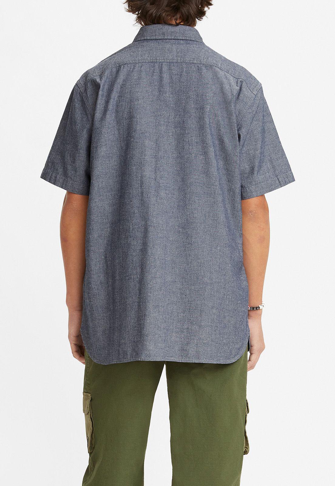 Camisa Hombre Lisa con Bolsillos Azul Levis A1944-0001-1