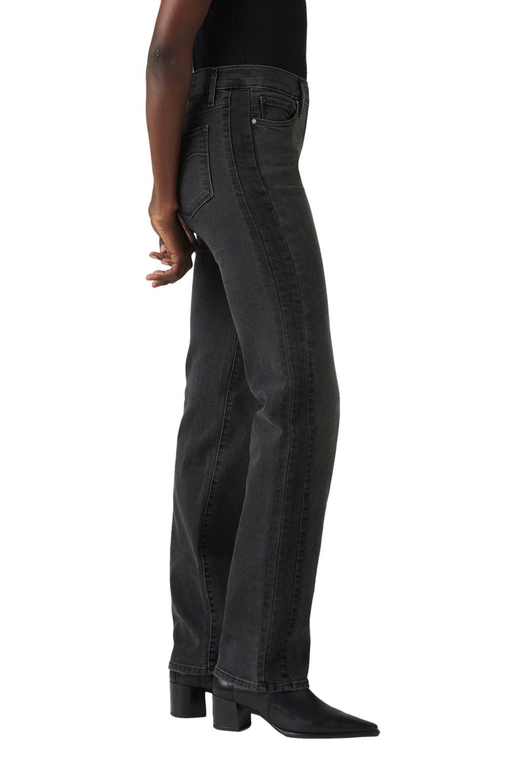 Jeans Mujer 314 Straight Pieced Negro Levis 001PY-0001-1