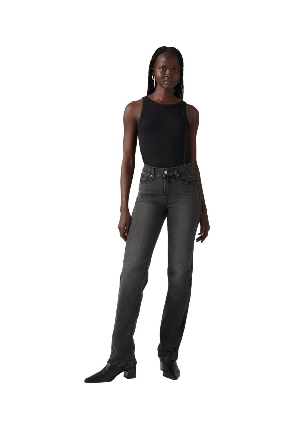 Jeans Mujer 314 Straight Pieced Negro Levis 001PY-0001-3