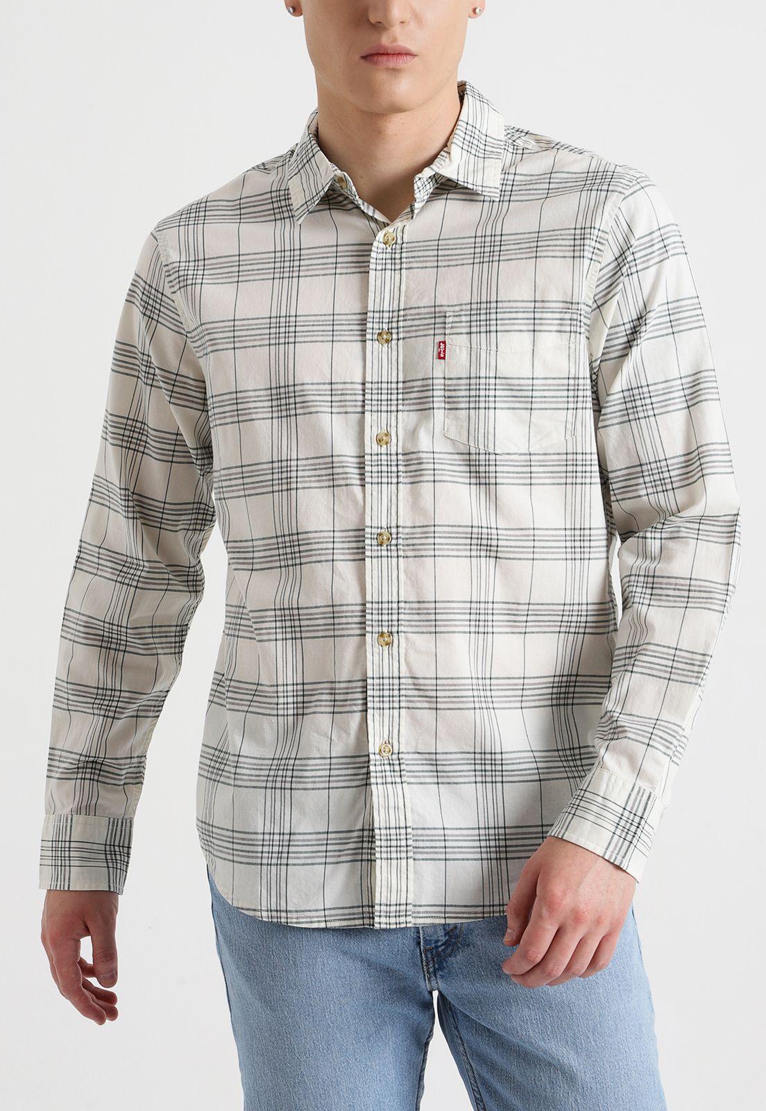 Camisa Hombre Cuadros Beige Levis 85746-0095-0
