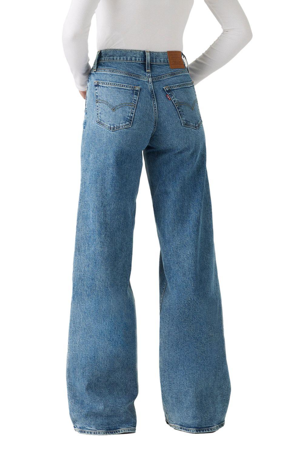 Jeans Mujer 728 Hr Wide Leg Celeste Levis 0039B-0002-2