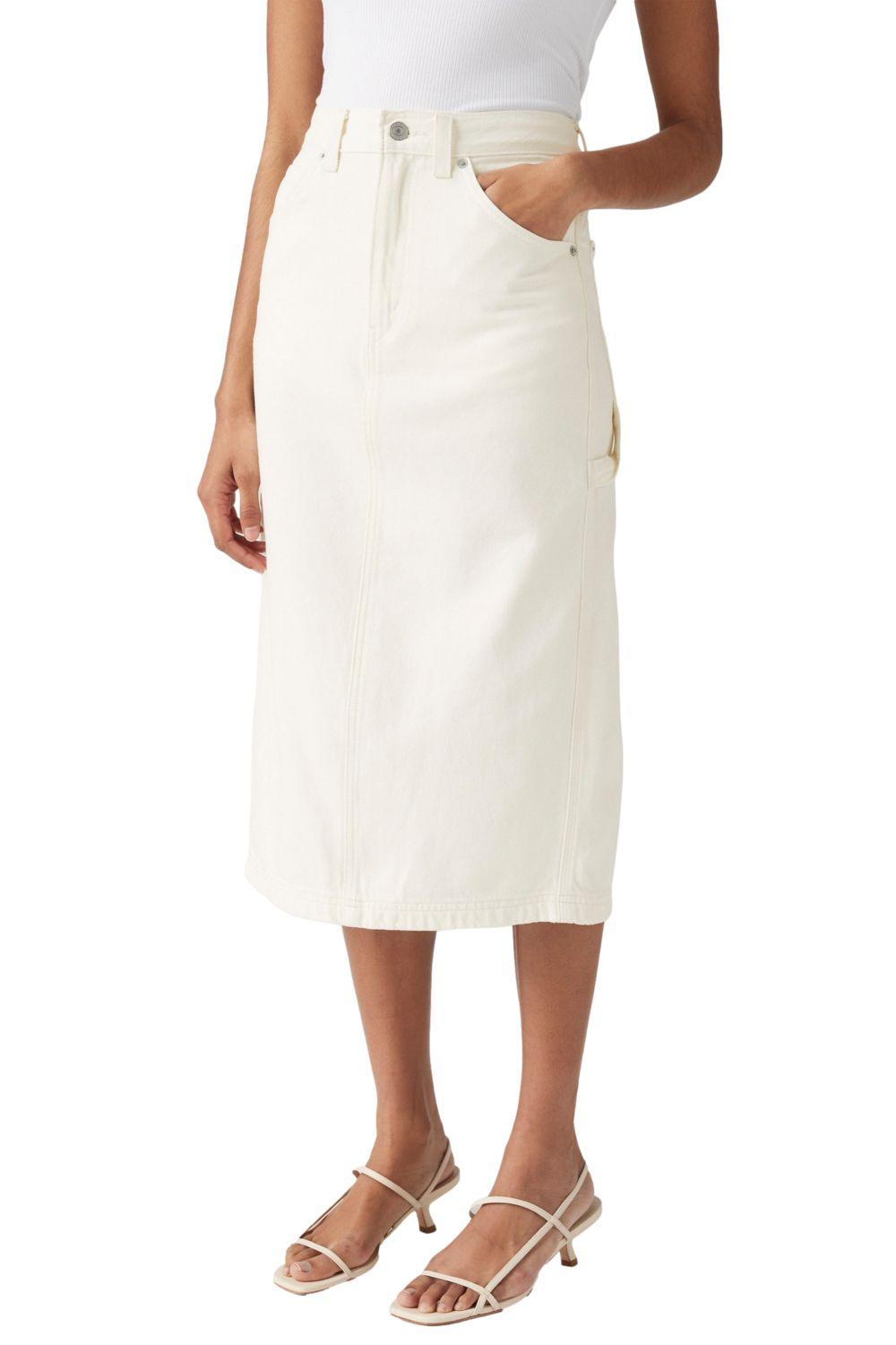Falda Mujer Back Slit Skirt Blanco Levis 001VL-0002-0