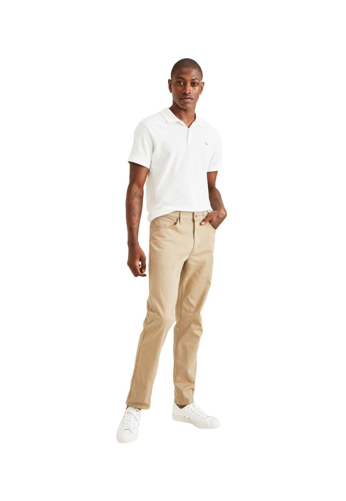 Pantalón Hombre Jean Cut Straight Fit Khaki A2786-0000-3