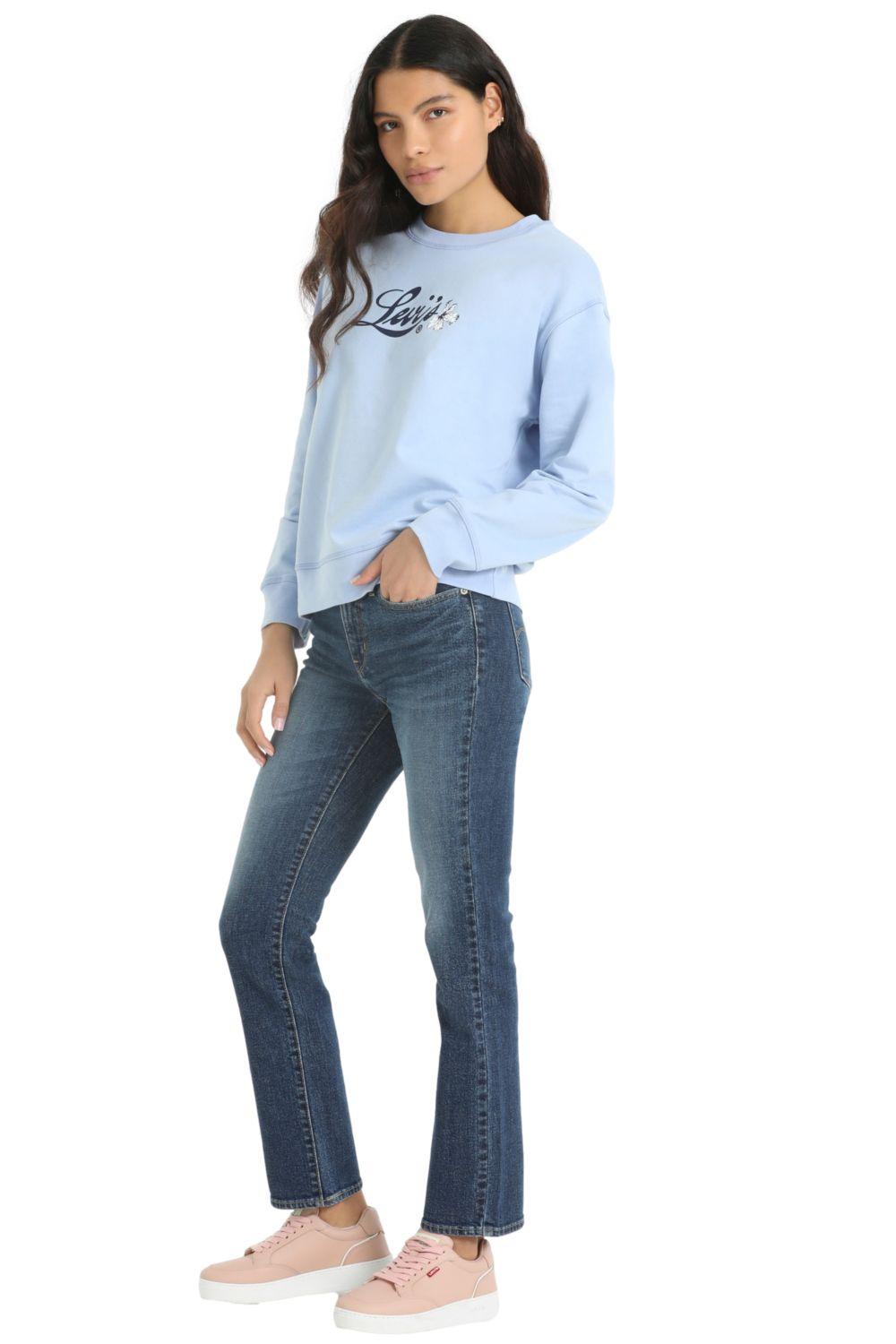 Jeans Mujer 314 Shaping Straight Azul Levis 19631-0222-3