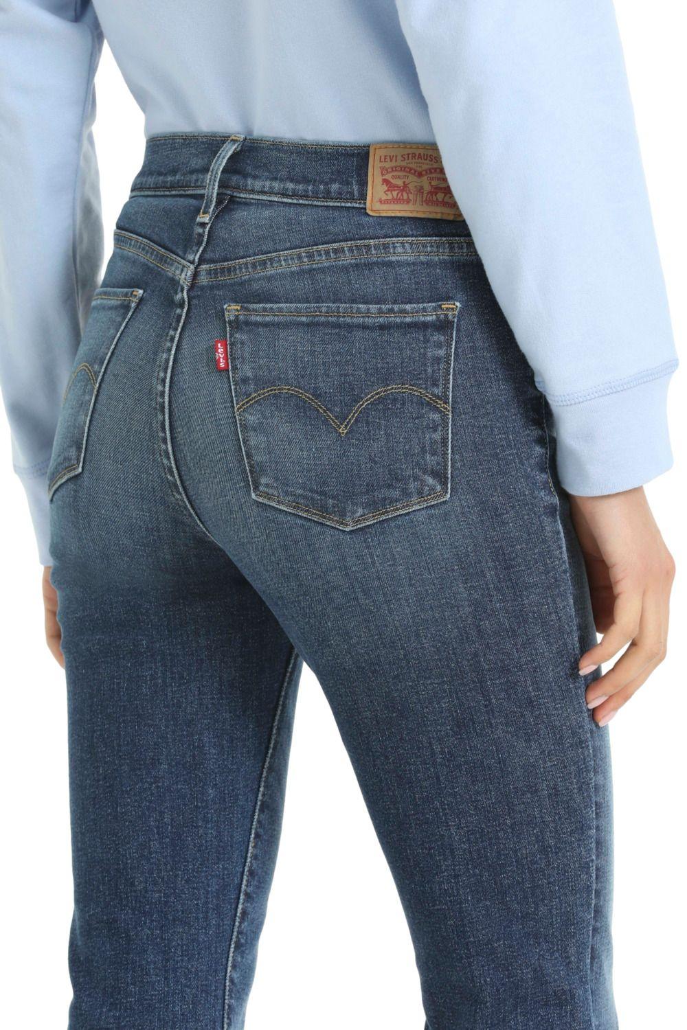 Jeans Mujer 314 Shaping Straight Azul Levis 19631-0222-4