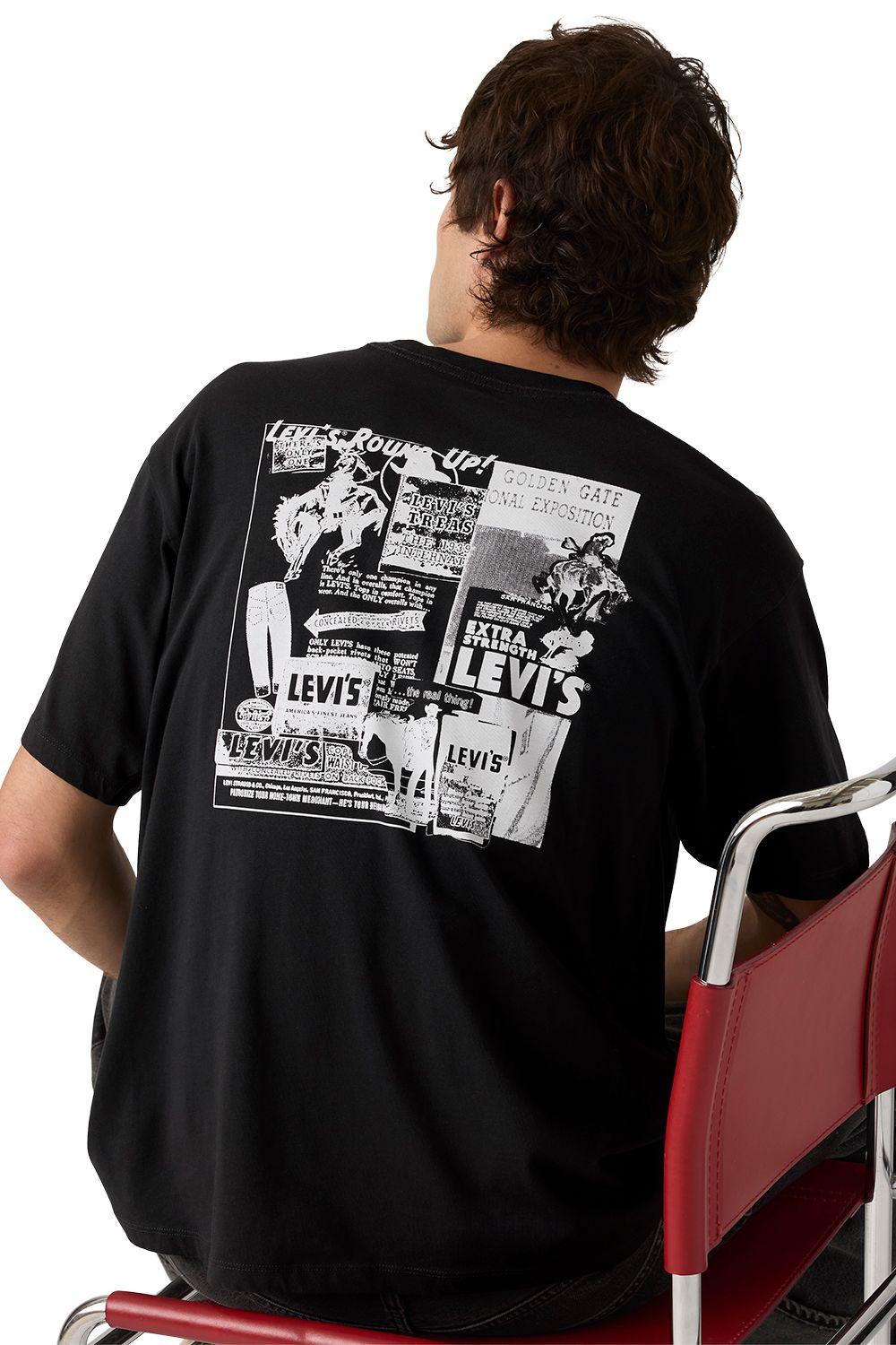 Polera Hombre Vintage Fit Graphic Tee Negro Levis 87373-0397-2