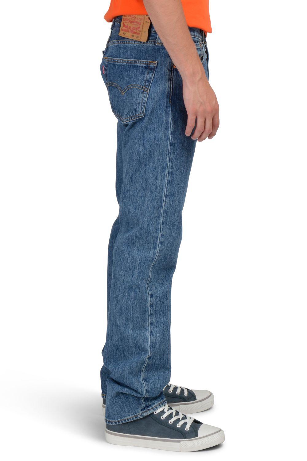 Jeans Hombre 501 Original Fit Azul Medio Levis 00501-0193-1