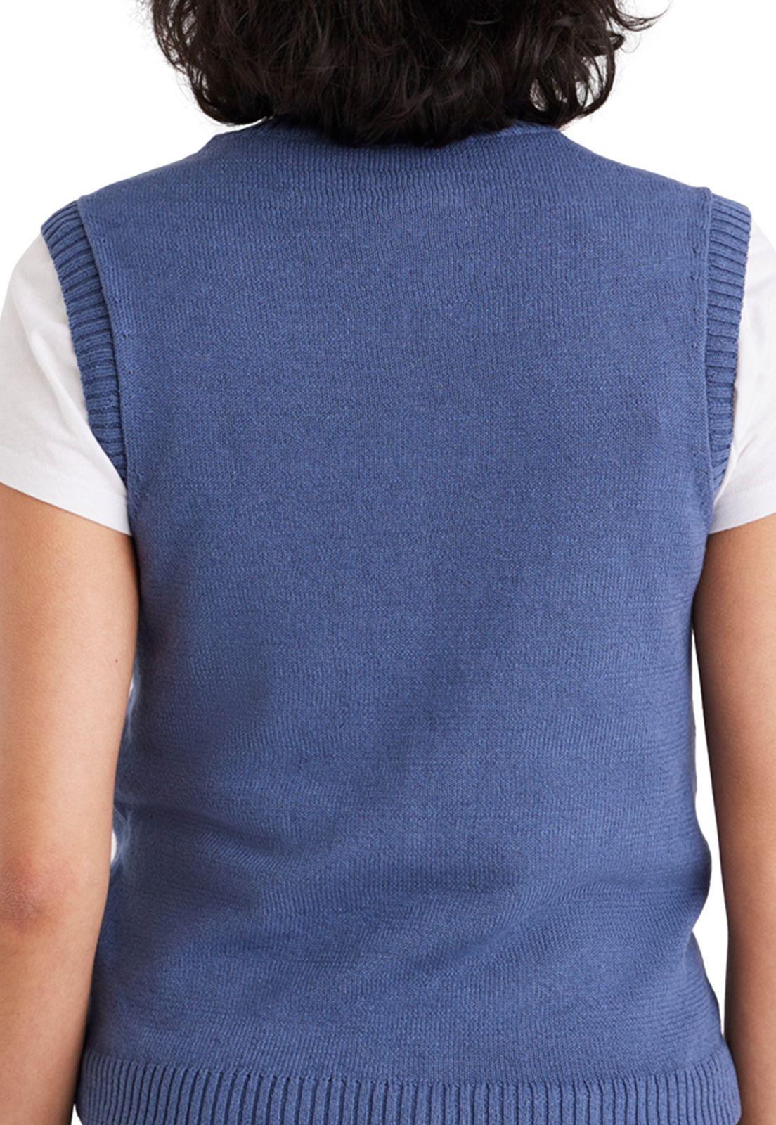 Sweater Mujer Cap Sleeve Regular Fit Azul A7531-0001-3