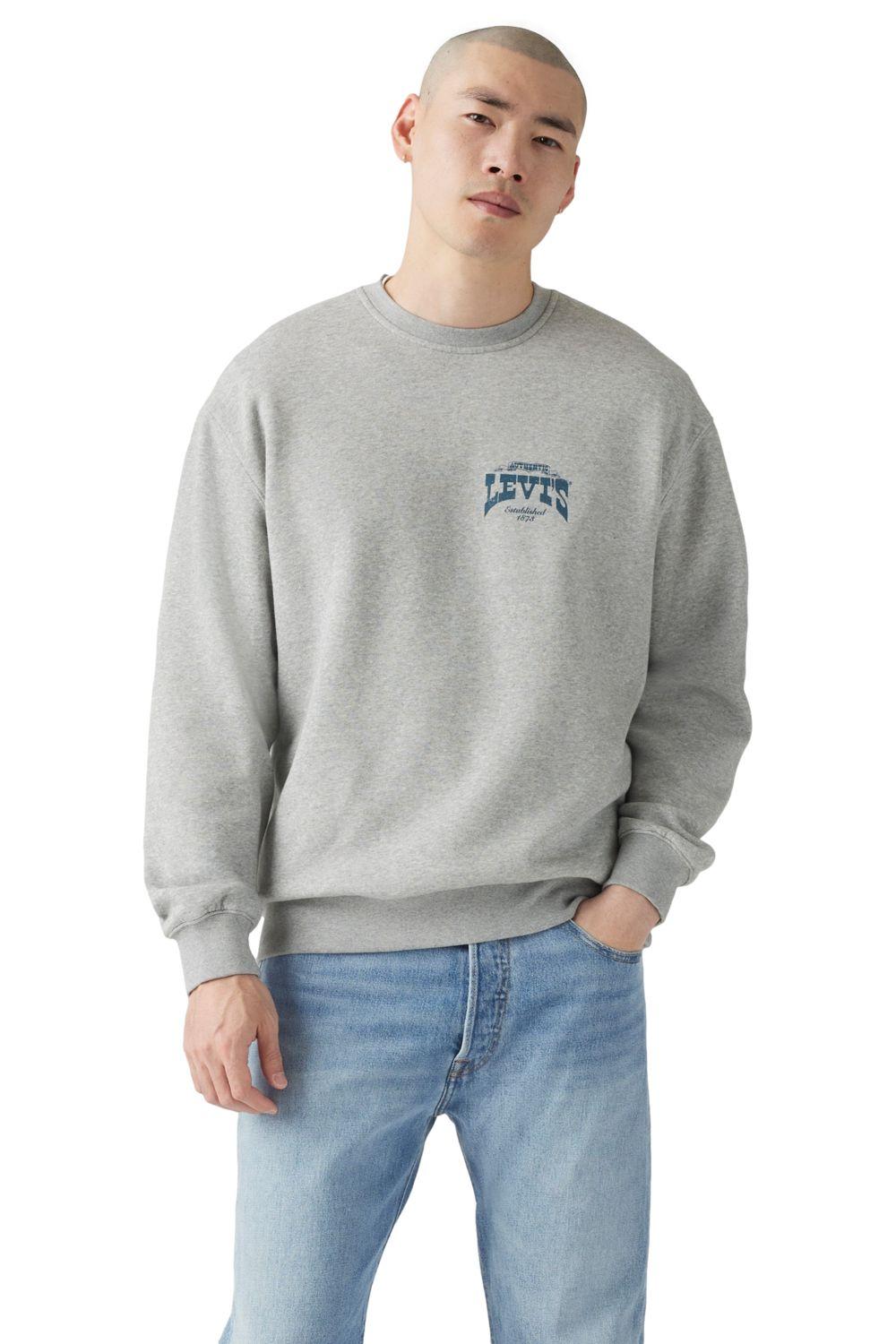 Polerón Hombre Relaxed Graphic Crew Gris Levis 38712-0408-0