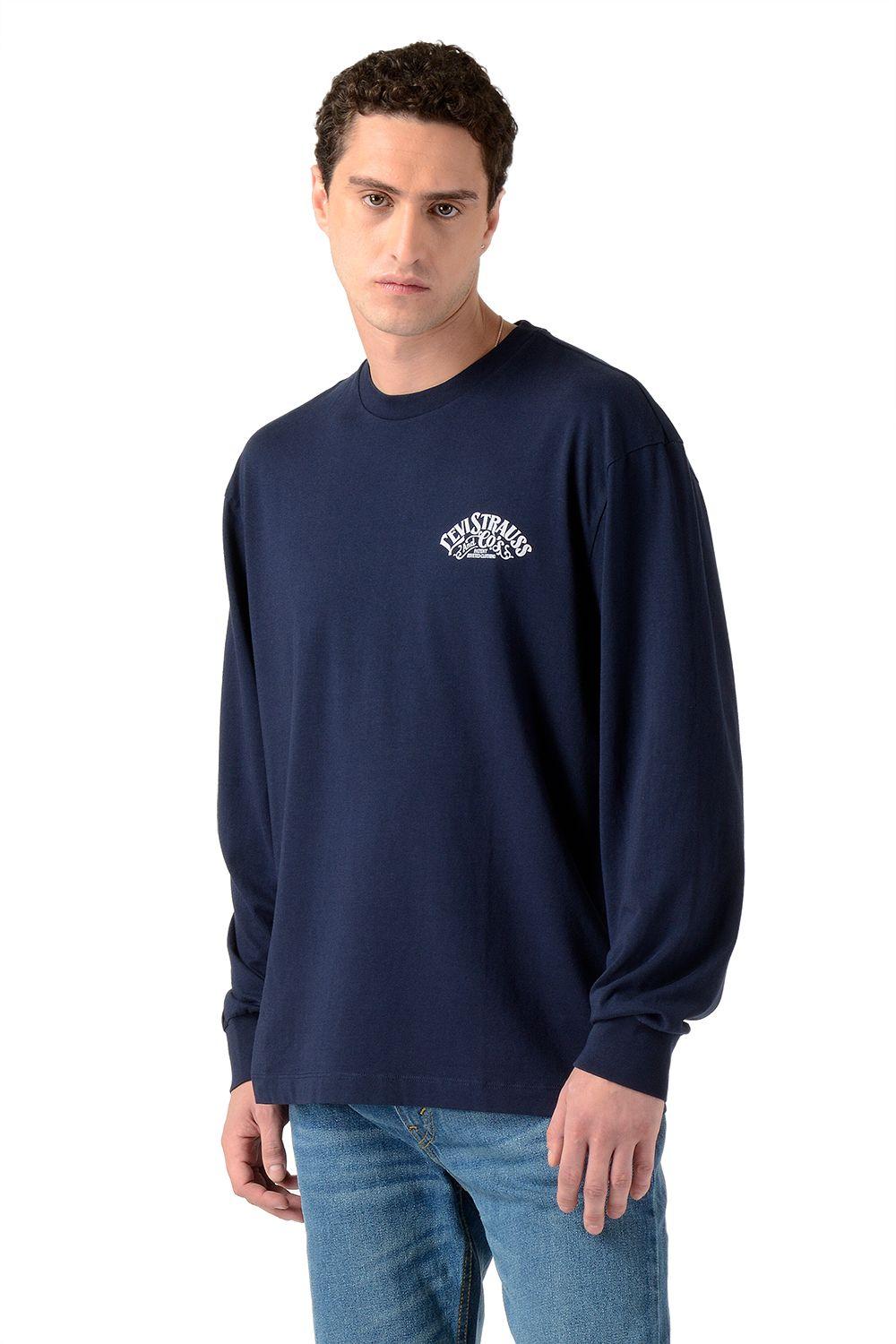 Polerón Hombre Graphic Relaxed Azul Levis A6145-0055-2