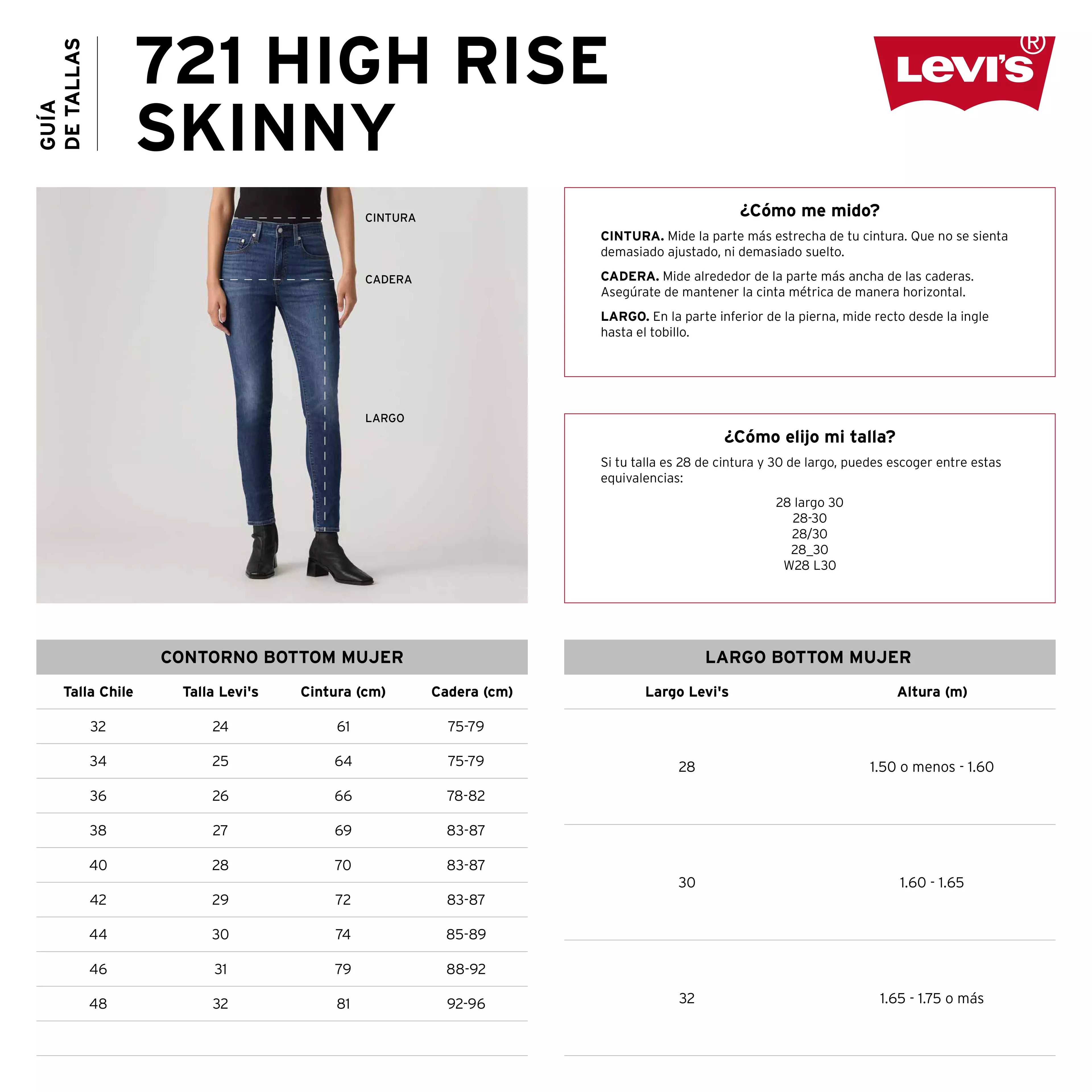 Jeans Mujer 721 High-Rise Skinny Azul Levis 18882-0023-4