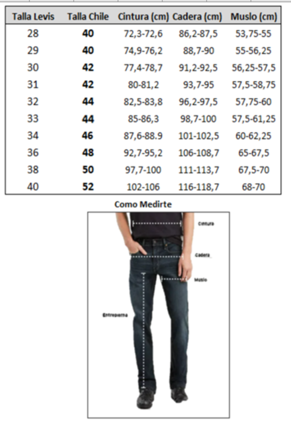 Jeans Hombre 511 Slim Azul Levis 04511-5549-3