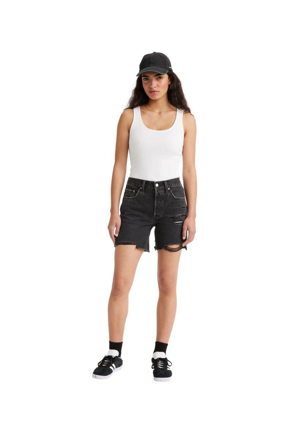 Shorts Mujer 501 Mid Thigh Negro Levis 85833-0038-3