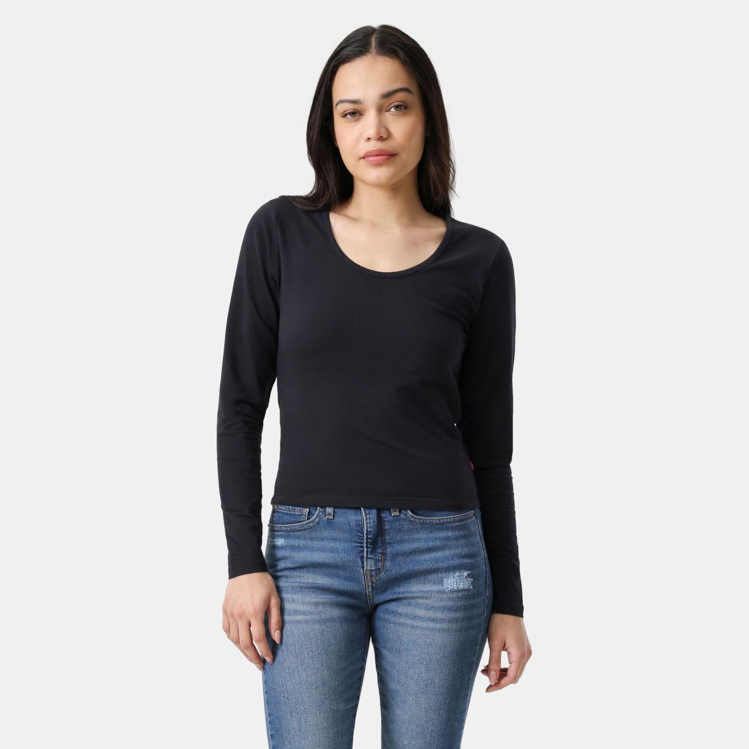 Polera Mujer Gigi Scoop Neck Negro Levis 005JI-0001-0