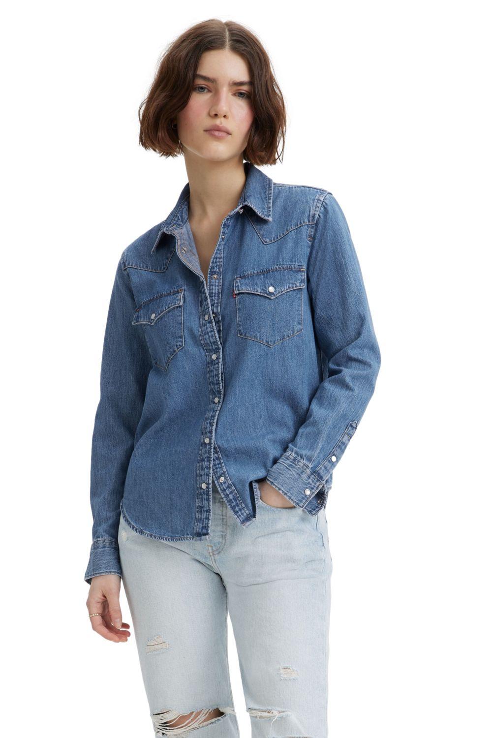 Camisa Mujer The Ultimate Western Azul Levis 86832-0018-2