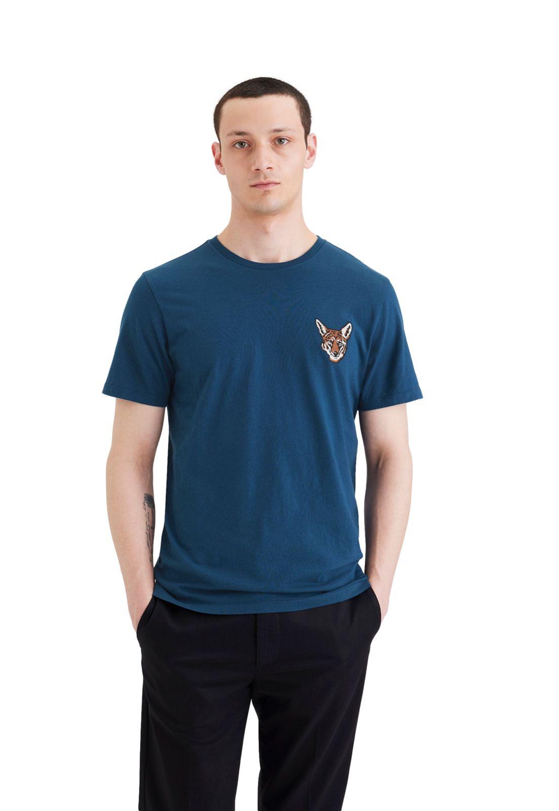 Polera Hombre Graphic Tee Slim Fit Poseidon Azul A1103-0271-0