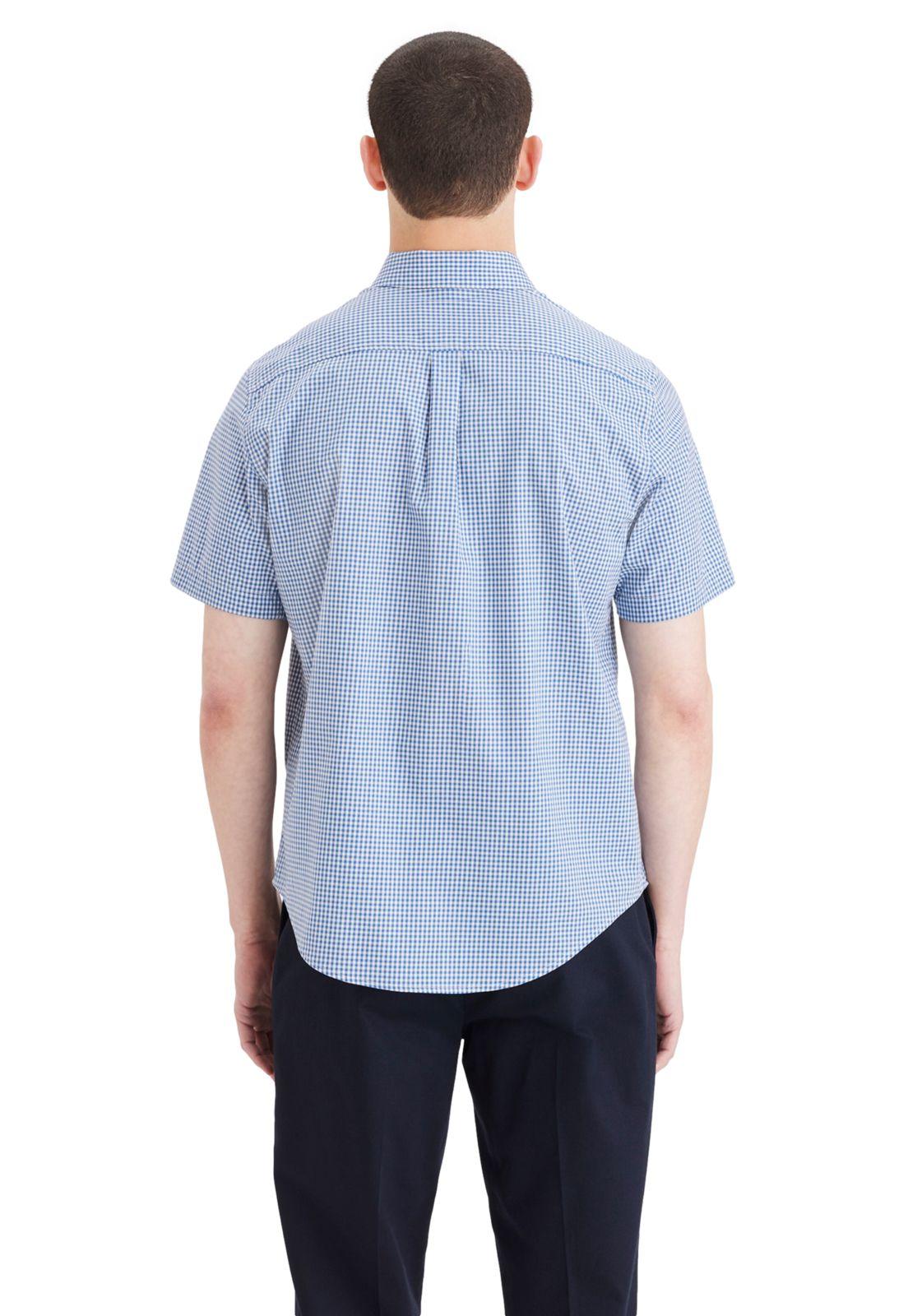 Camisa Hombre Signature SS Classic Fit Azul Cuadros A6933-0003-2