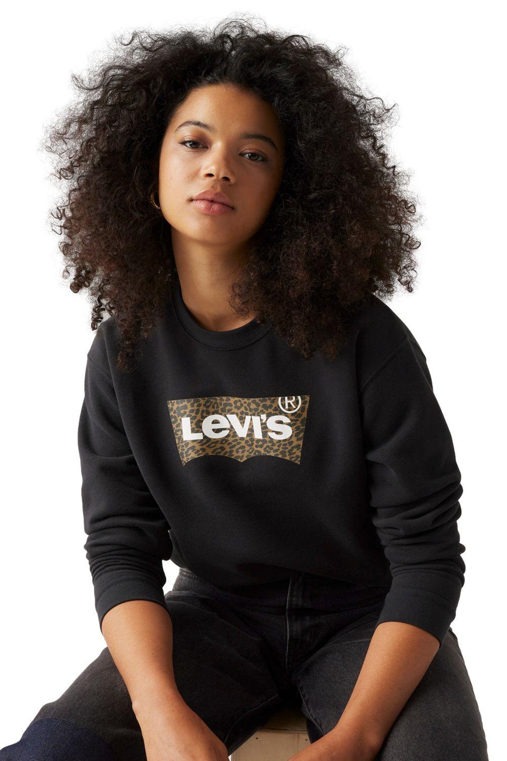 Polerón Mujer Regular Fit Negro Levis A8800-0038-2