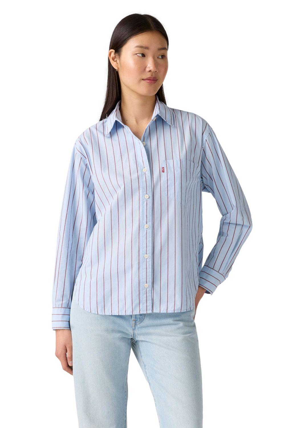 Blusa Mujer Harlie Shirt Celeste Levis 001HM-0012-0
