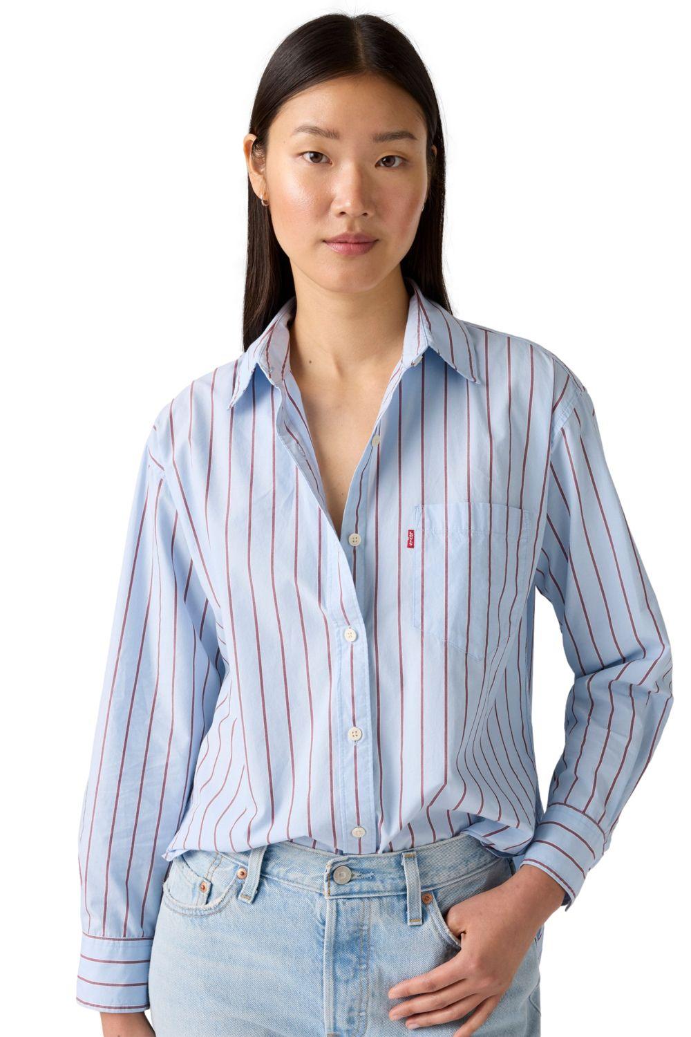 Blusa Mujer Harlie Shirt Celeste Levis 001HM-0012-2