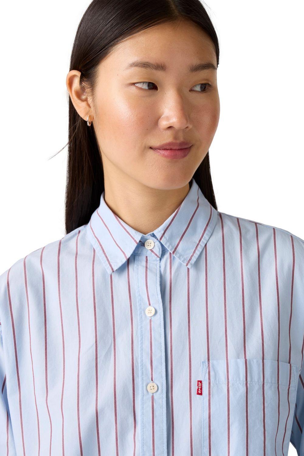 Blusa Mujer Harlie Shirt Celeste Levis 001HM-0012-3