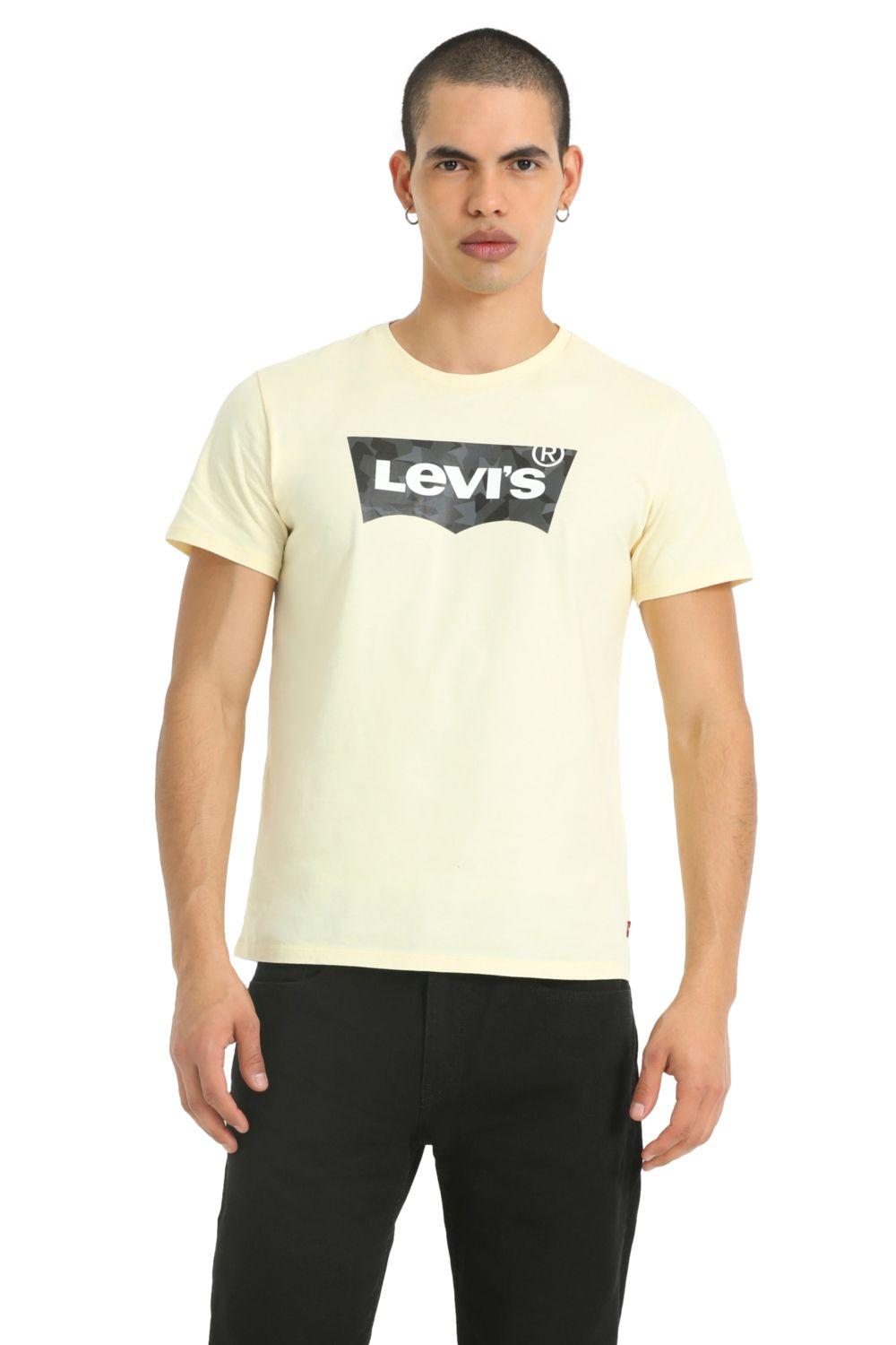 Polera Hombre Regular Fit Gráfica Amarillo Levis 56195-0801-0