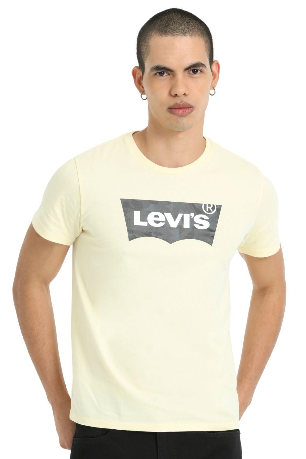 Polera Hombre Regular Fit Gráfica Amarillo Levis 56195-0801-3