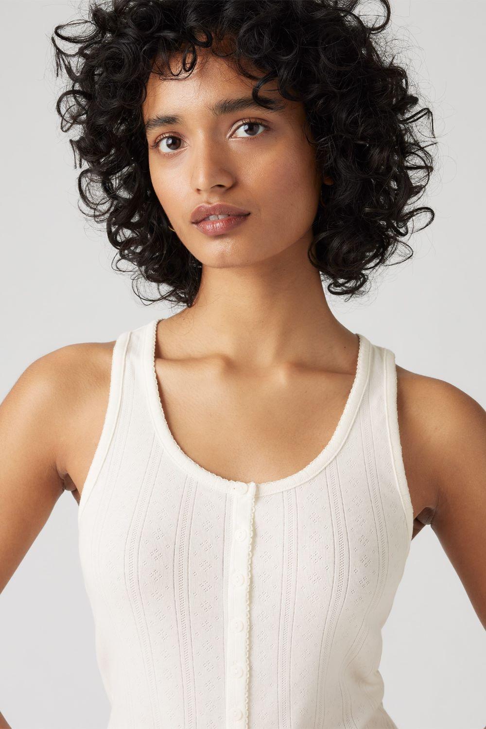 Polera Mujer Dry Goods Pointelle Tank Beige Levis 001ID-0000-3