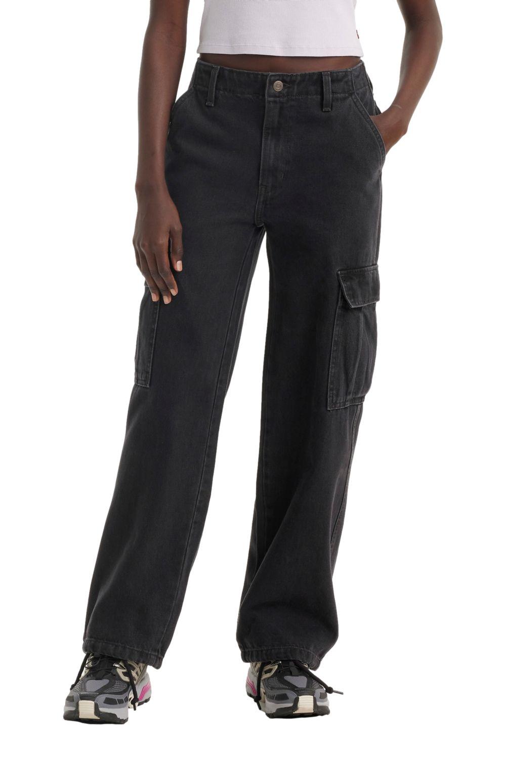 Jeans Mujer 94 Baggy Cargo Negro Levis A4707-0025-0