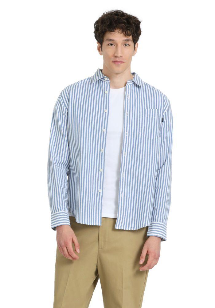 Camisa Hombre Oxford Regular Fit Azul A3139-0011-0
