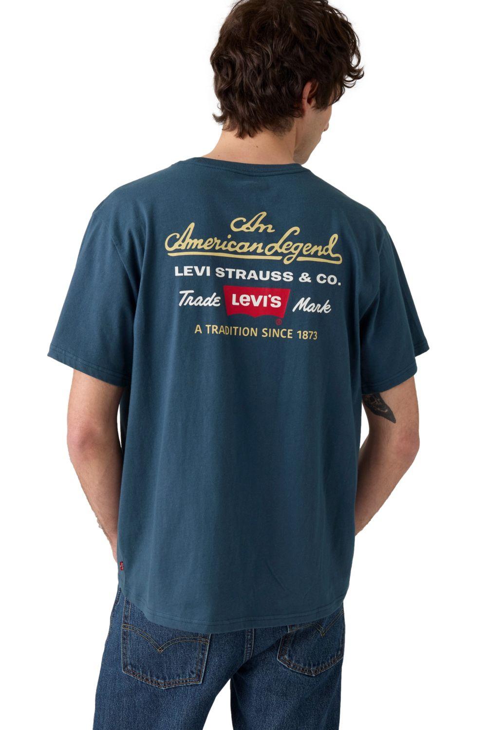 Polera Hombre Relaxed Fit Tee Azul Levis 16143-2172-2