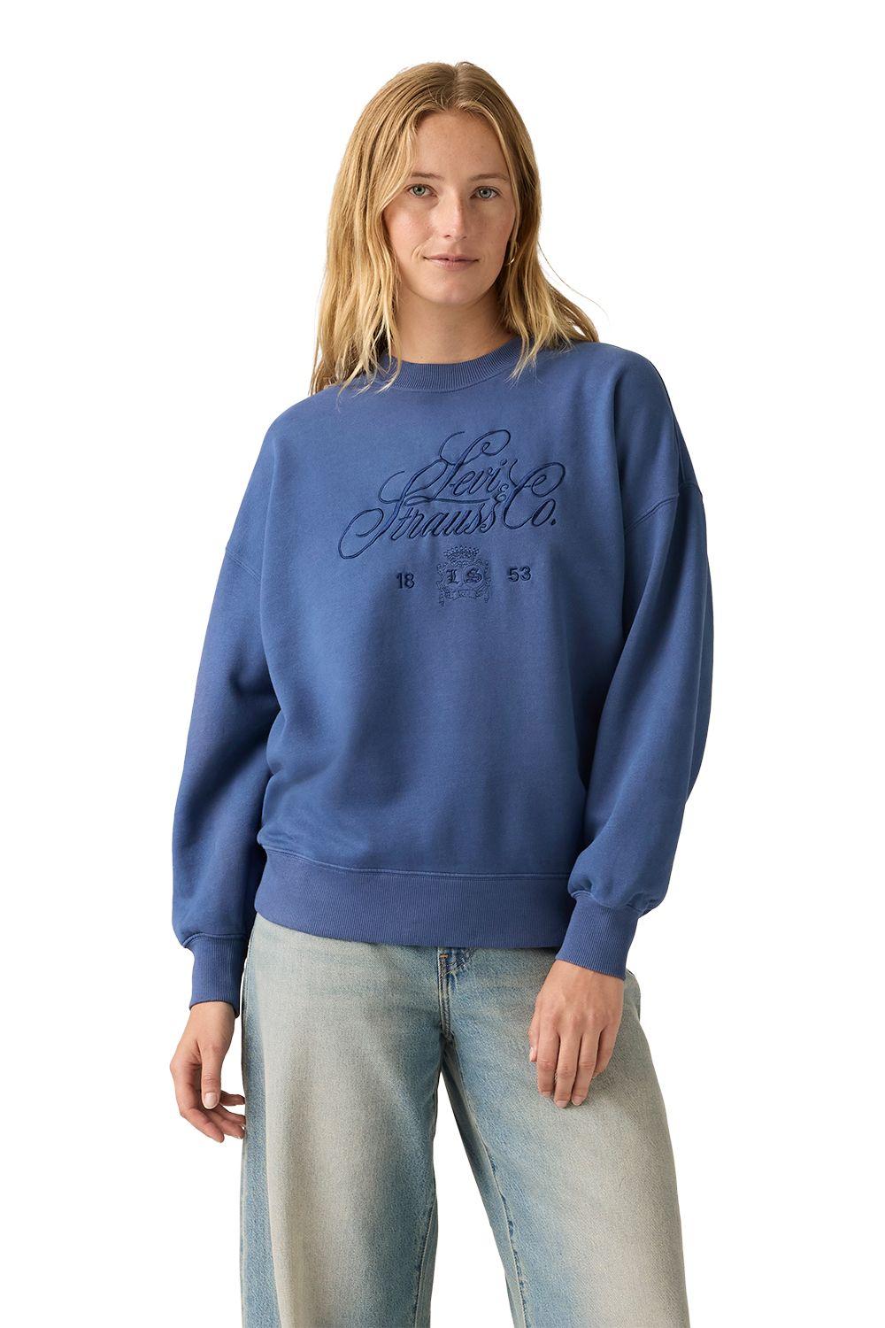 Polerón Mujer Vintage Oversized Crew Azul Levis 005GT-0011-0