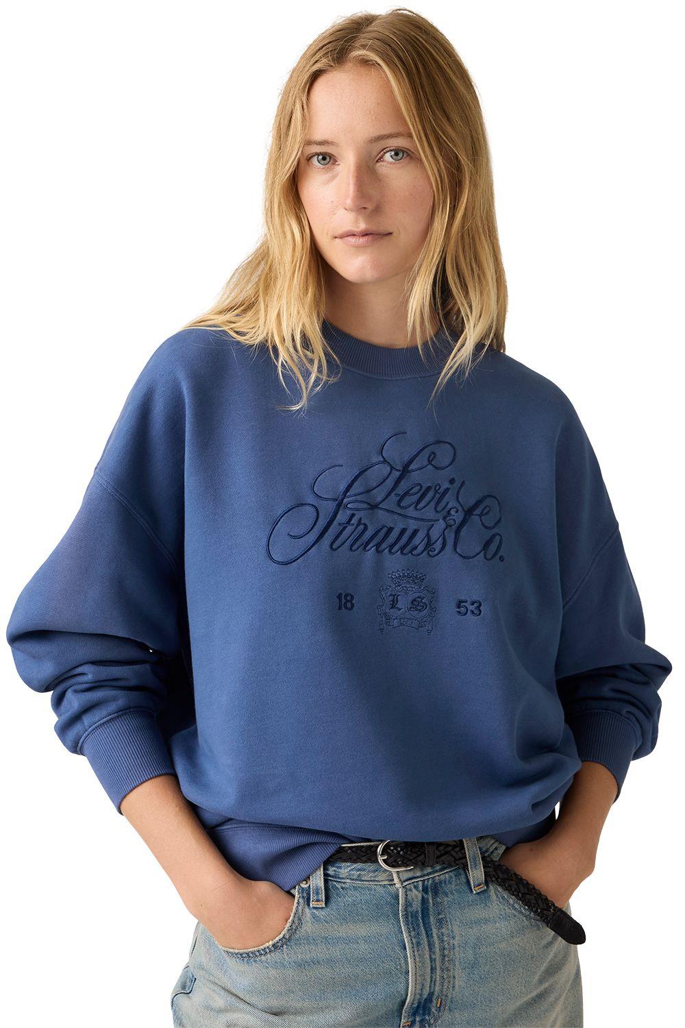 Polerón Mujer Vintage Oversized Crew Azul Levis 005GT-0011-2