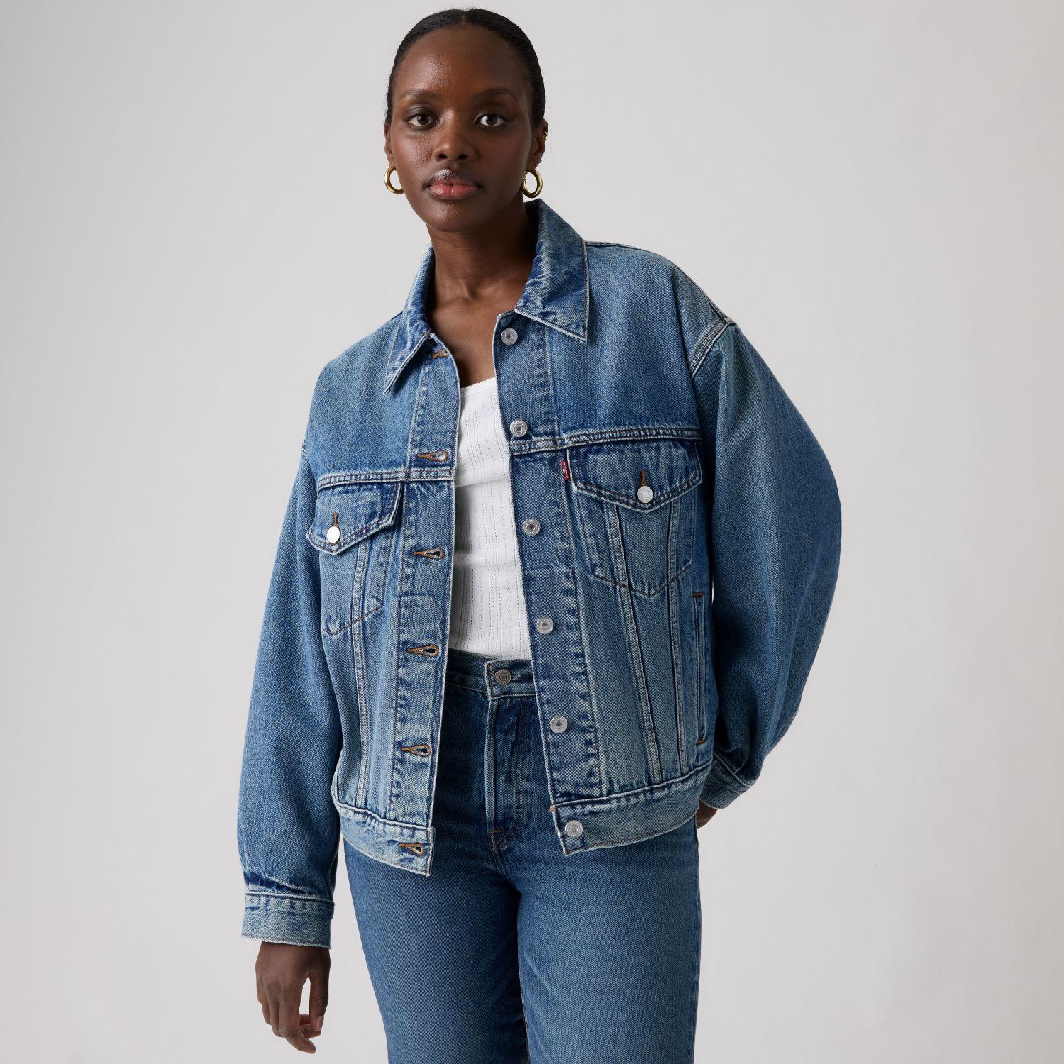 Chaqueta Mujer 90s Trucker Celeste Levis A1743-0046-2