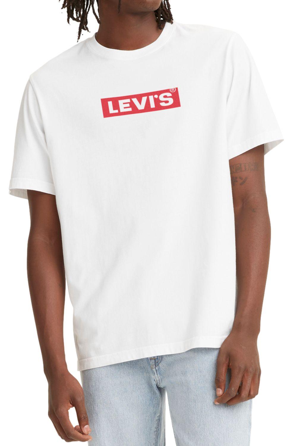 Polera Hombre Relaxed Fit Logo Blanca Levis 16143-0181-0